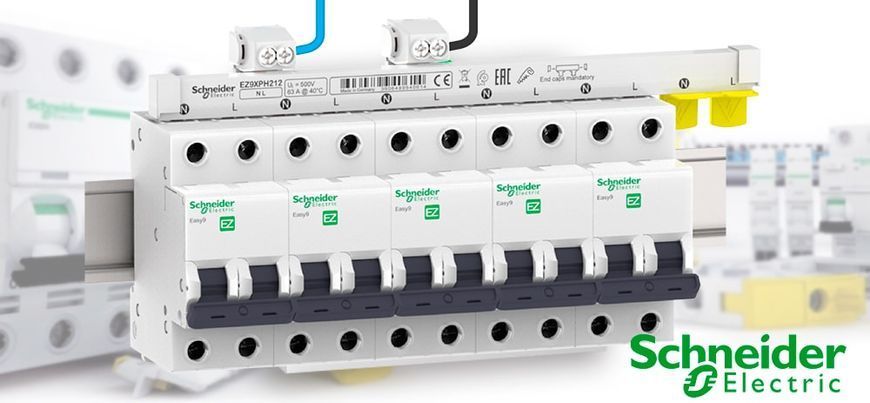Автоматический выключатель Easy9 4 полюса 25А C 4.5kA Schneider Electric EZ9F34425 EZ9F34425 фото
