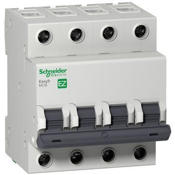 Автоматичний вимикач Easy9 4 полюси 32А C 4.5kA Schneider Electric EZ9F34432 EZ9F34432 фото