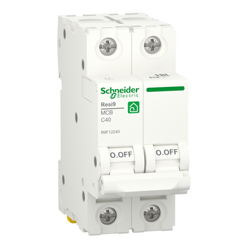 Автоматичний вимикач Resi9 2 полюси 40А C 6kA Schneider Electric R9F12240 R9F12240 фото