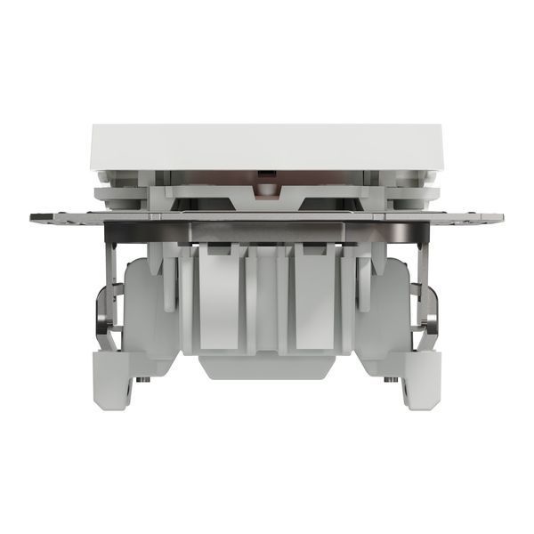 Перемикач 1-клавішний з підсвіткою без рамки білий Asfora Schneider Electric EPH1570121 EPH1570121 фото