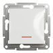 Перемикач 1-клавішний з підсвіткою без рамки білий Asfora Schneider Electric EPH1570121 EPH1570121 фото 2