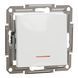 Перемикач 1-клавішний з підсвіткою без рамки білий Asfora Schneider Electric EPH1570121 EPH1570121 фото 1