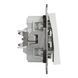Перемикач 1-клавішний з підсвіткою без рамки білий Asfora Schneider Electric EPH1570121 EPH1570121 фото 3