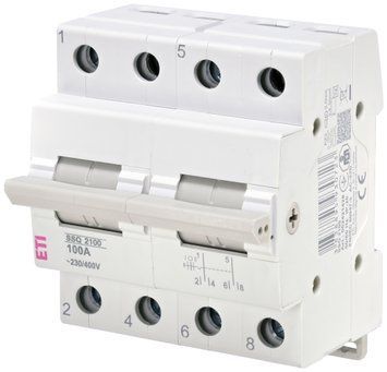 Перемикач навантаження SSQ 2100 "1-0-2", 2p 100A ETI 2421428 2421428 фото
