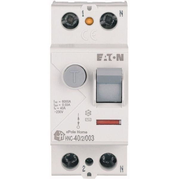 УЗО Eaton 2 полюса 40A 30mA тип AC 6kA HNC-40/2/003 194691 194691 фото