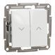 Вимикач для жалюзі без рамки білий Asfora Schneider Electric EPH1370121 EPH1370121 фото 1