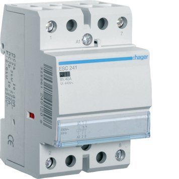 Контактор 40A, 2НЗ, 230В, Hager ESC241 ESC241 фото