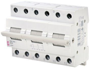 Перемикач навантаження SSQ 380 "1-0-2", 3p 80A ETI 2421437 2421437 фото