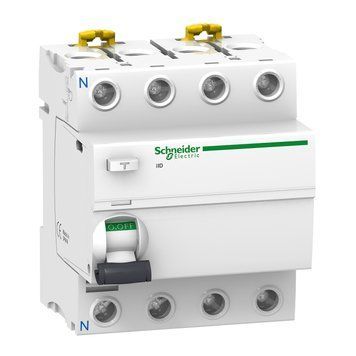 ПЗВ Acti9 iID 4 полюси 63A 30mA тип AC 6kA Schneider Electric A9R41463 A9R41463 фото