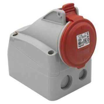 Розетка накладна 16A 3К+Н+З 415В IP44 P17 Tempra Pro 555159 555159 фото