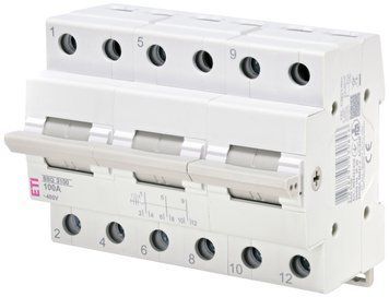 Перемикач навантаження SSQ 3100 "1-0-2", 3p 100A ETI 2421438 2421438 фото