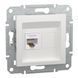 Розетка RJ45 Cat 5e UTP без рамки белая Asfora Schneider Electric EPH4370121 EPH4370121 фото 2