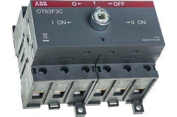 OT63F3C Переключатель нагрузки I-0-II, 3 полюса 63А, ABB 1SCA105338R1001 1SCA105338R1001 фото