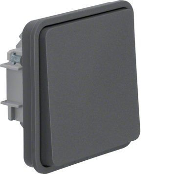 Перемикач 1-клавішний вбудований сірий IP55 W.1 Berker 6130763515 6130763515 фото
