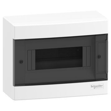 Щит Easy9 EU 8 модулів навісний димчасті двері Schneider Electric EZ9EUC108 EZ9EUC108 фото