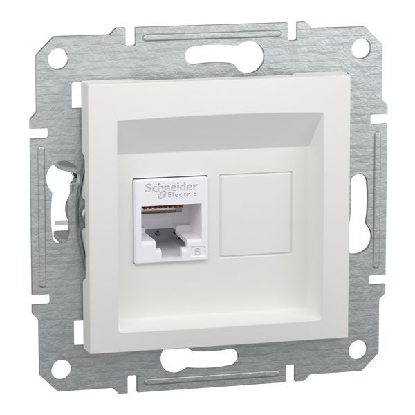 Розетка RJ45 Cat 6 UTP без рамки біла Asfora Schneider Electric EPH4770121 EPH4770121 фото
