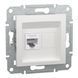 Розетка RJ45 Cat 6 UTP без рамки біла Asfora Schneider Electric EPH4770121 EPH4770121 фото 2