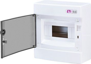Щит 8 модулів ECT8PT зовнішній прозорі двері ETI 1101000 1101000 фото
