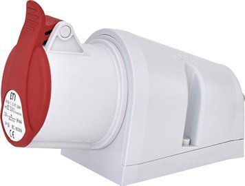 Розетка настінна EZ-3243 32A, 400V, 3P+PE IP44 ETI 4482038 4482038 фото