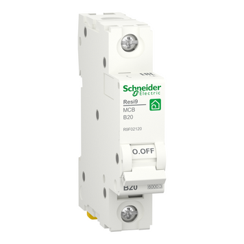 Автоматичний вимикач Resi9 1 полюс 20А B 6kA Schneider Electric R9F021120 R9F021120 фото