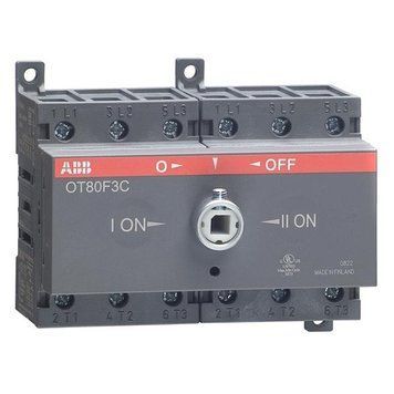 OT80F3C Переключатель нагрузки I-0-II, 3 полюса 80А, ABB 1SCA105402R1001 1SCA105402R1001 фото