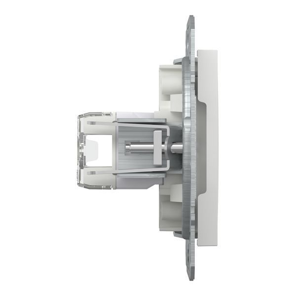 Розетка RJ45 подвійна Cat 5e UTP без рамки біла Asfora Schneider Electric EPH4470121 EPH4470121 фото