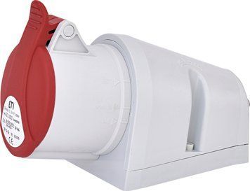 Розетка настінна EZ-3253 32A, 400V, 3P+N+PE IP44 ETI 4482039 4482039 фото