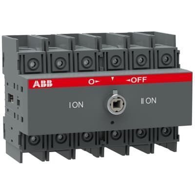 OT100F3C Переключатель нагрузки I-0-II, 3 полюса 100А, ABB 1SCA105008R1001 1SCA105008R1001 фото