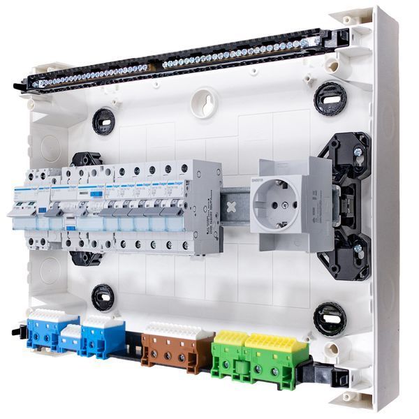 Щит навесной 18 модулей прозрачная дверь Hager VEGA VB118TB VB118TB фото