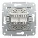 Розетка RJ45 двойная Cat 6 UTP без рамки белая Asfora Schneider Electric EPH4870121 EPH4870121 фото 5