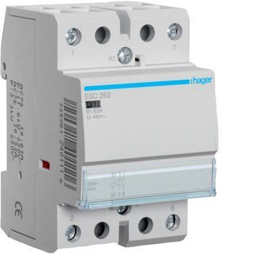 Контактор 63A, 2НВ, 230В, Hager ESC263 ESC263 фото