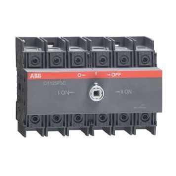 OT125F3C Переключатель нагрузки I-0-II, 3 полюса 125А, ABB 1SCA105037R1001 1SCA105037R1001 фото