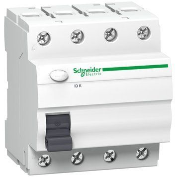 ПЗВ Acti9 ID K 4 полюси 25A 30mA тип A 6kA Schneider Electric A9Z01425 A9Z01425 фото
