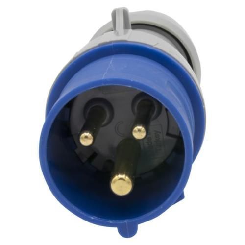 Вилка прямая 16A 2К+З 230В IP44 P17 Tempra Pro 555124 555124 фото