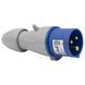 Вилка прямая 16A 2К+З 230В IP44 P17 Tempra Pro 555124 555124 фото 1