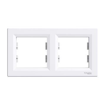 Рамка 2-постовая белая Asfora Schneider Electric EPH5800221 EPH5800221 фото