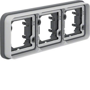 Рамка 3-постова сіра IP55 W.1 Berker 13303505 13303505 фото