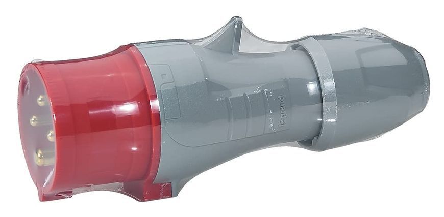 Вилка пряма 16A 3К+З 415В IP44 P17 Tempra Pro 555128 555128 фото