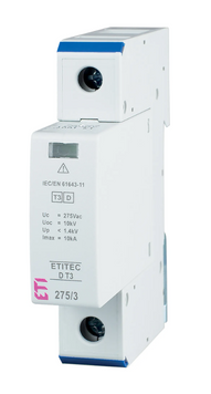 Ограничитель перенапряжения ETITEC D T3 275/3 (1+0) 1p ETI 2440417 2440417 фото