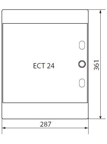 Щит 24 модулі ECT24PO зовнішній білі двері ETI 1101008 1101008 фото