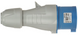 Вилка пряма 32A 2К+З 230В IP44 P17 Tempra Pro 555234 555234 фото 6