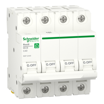 Автоматический выключатель Resi9 4 полюса 40А C 6kA Schneider Electric R9F12440 R9F12440 фото