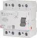 Реле дифференциальное УЗО 4р EFI6-P4 A 25/0.03 тип A (6kA) ETI 2061661 2061661 фото 1