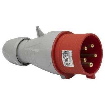Вилка пряма 32A 3К+Н+З 415В IP44 P17 Tempra Pro 555239 555239 фото