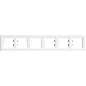 Рамка 6-постовая белая Asfora Schneider Electric EPH5800621 EPH5800621 фото