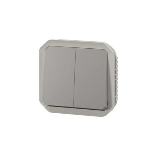 Переключатель 2-клавишный механизм серый IP55 Plexo Legrand 069525L 069525L фото