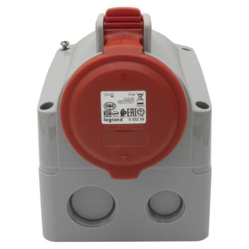 Розетка накладная 32A 3К+З 415В IP44 P17 Tempra Pro 555258 555258 фото
