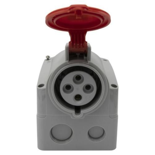 Розетка накладная 32A 3К+З 415В IP44 P17 Tempra Pro 555258 555258 фото