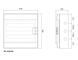 Щит Mistral IP65 зовнішній 36 модулів прозорі двері ABB 1SLM006501A1205 1SLM006501A1205 фото 5