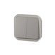 Переключатель 2-клавишный механизм серый IP55 Plexo Legrand 069525L 069525L фото 3